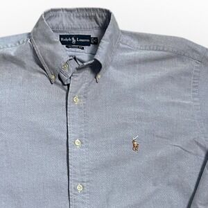Classic Ralph Lauren Oxford — light Blue Long-sleeve Button Down Shirt